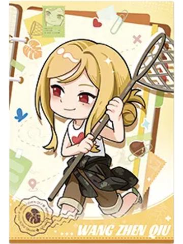 王震球明信片(露营Q版)-遇意飞花令（闲趣篇）
