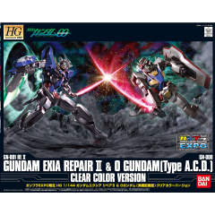 HG00 GN-001REⅡ& GN-000 能天使高达R2 & 0高达（实践配备型） 彩色透明版-资料图