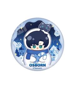 萧逸款-暖心雪抱系列Q版徽章