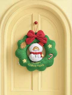圣诞花环-雪人款