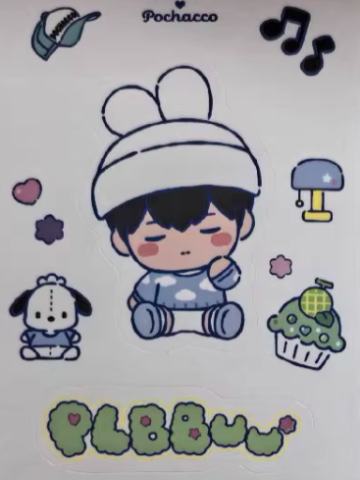 电子专固配贴纸5