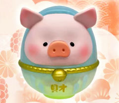 LULU猪711限定不倒翁金—透明绿色