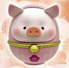 LULU猪711限定不倒翁金—粉色