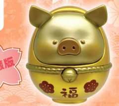 LULU猪711限定不倒翁-金色（隐藏）