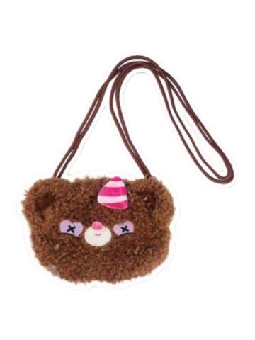 小熊挎包-棕色