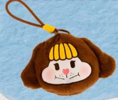 巧克力兔毛绒镜挂件