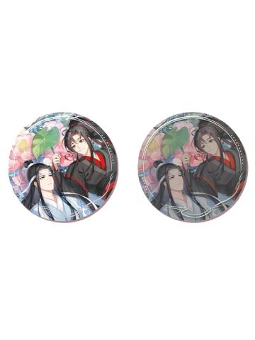魏无羡＆蓝忘机(双人吧唧)-动画七周年 倚花系列周边