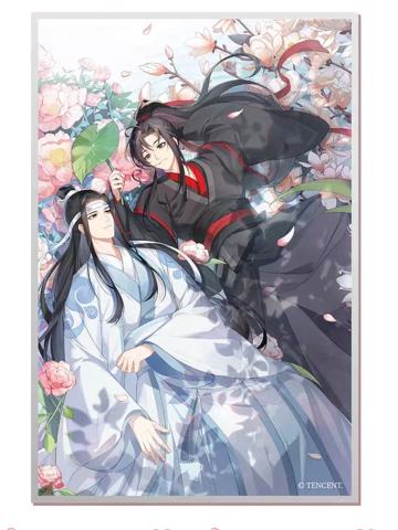 魏无羡＆蓝忘机(色纸)-动画七周年 倚花系列周边