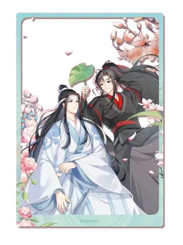 魏无羡＆蓝忘机(透卡)-动画七周年 倚花系列周边