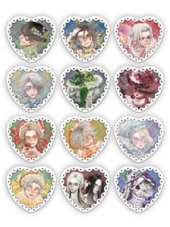 水溜鸟甜蜜世界故事心形吧唧