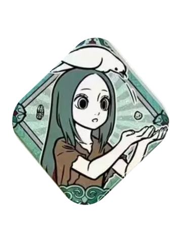 精卫-梦华胥系列马口铁徽章