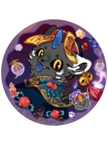 谛听-毛茸茸乐园系列马口铁徽章