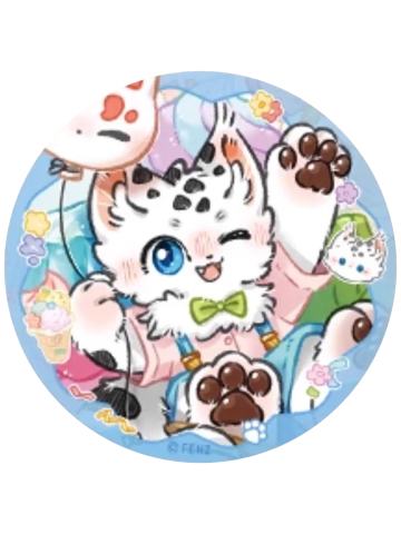 核桃-毛茸茸乐园系列马口铁徽章