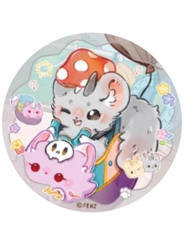 银角-毛茸茸乐园系列马口铁徽章