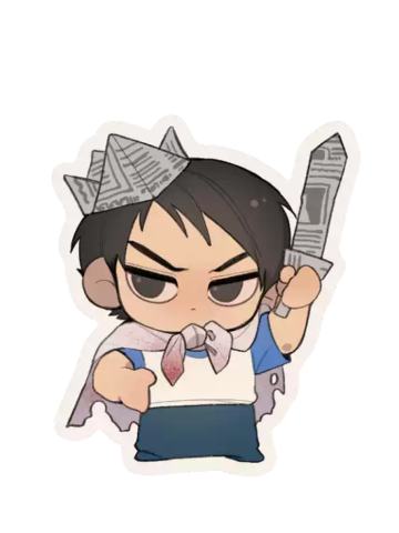 郑应雄-表情贴贴系列和纸贴纸vol.2Q版全身