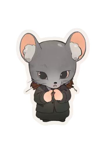 人鼠-表情贴贴系列和纸贴纸vol.2Q版全身