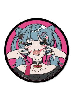 初音未来(动物)-万代DECO*27扭蛋杯垫
