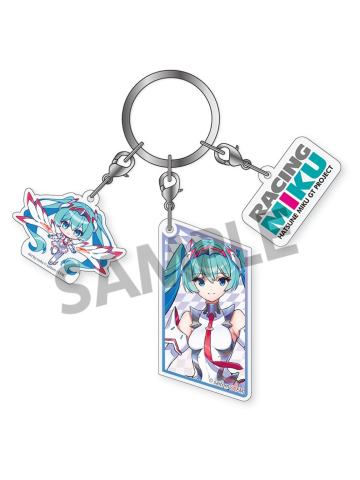 初音未来2(亚克力钥匙扣)-赛车未来SPA 2025 Ver.周边