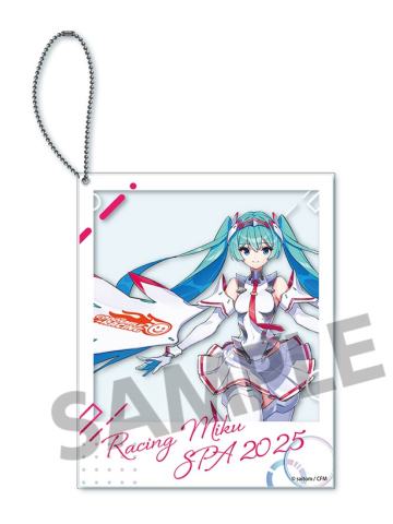 初音未来2(宝丽来风格亚克力钥匙扣)-赛车未来SPA 2025 Ver.周边