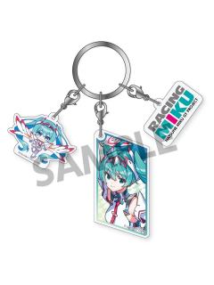 初音未来1(亚克力钥匙扣)-赛车未来SPA 2025 Ver.周边
