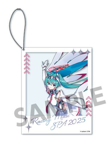 初音未来1(宝丽来风格亚克力钥匙扣)-赛车未来SPA 2025 Ver.周边