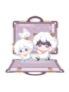 许墨&喜羊羊-羊村奇旅系列 行李箱亚克力摆件