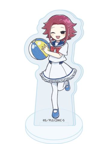 红月华莲-水手服涂鸦Q版立牌
