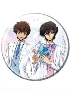 鲁路修·vi·布里塔尼亚&枢木朱雀-泡泡机白西吧唧