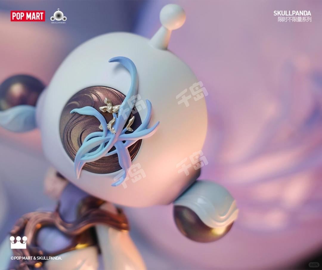 POPMART SKULLPANDA 兰-沐幽 海外限定 未開封 ① 現貨】POPMART SKULLPANDA 蘭.逸青蘭.沐幽大娃手辦擺件女孩禮物