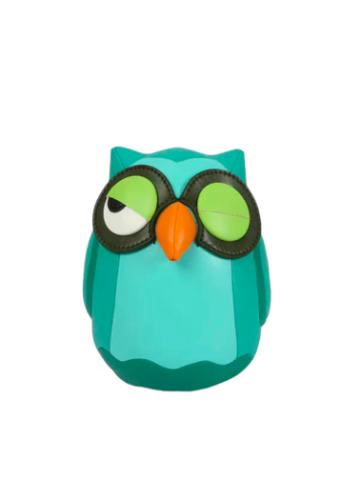 猫头鹰招财皮质公仔