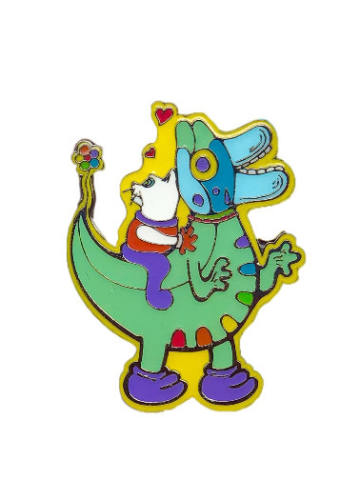 LOVE恋 徽章 黄色