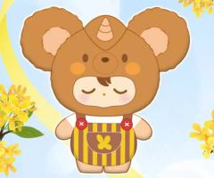 憨厚熊毛绒公仔-资料图