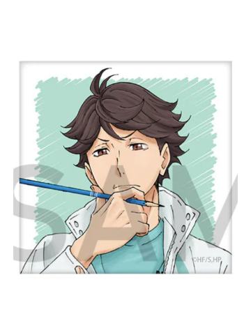 及川彻-制作现场系列 方形马口铁徽章