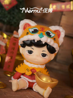 虎年抱财-坐姿小老虎-资料图