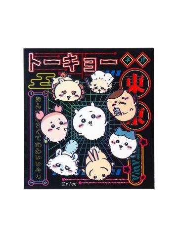 多人-霓虹风尚比耶手机贴纸