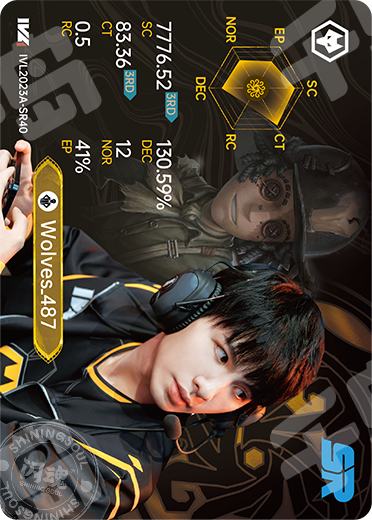Wolves_487 | 成都Wolves - 第五人格赛事收藏卡COAⅦ - 487 - 电竞卡牌
