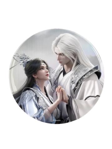 王林&李慕婉-75mm双闪徽章