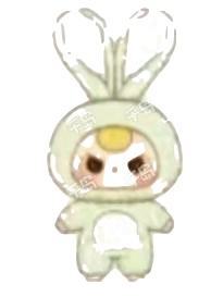 浅绿色小兔