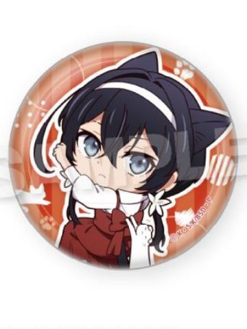 泉镜花-粘人猫猫系列圆形徽章