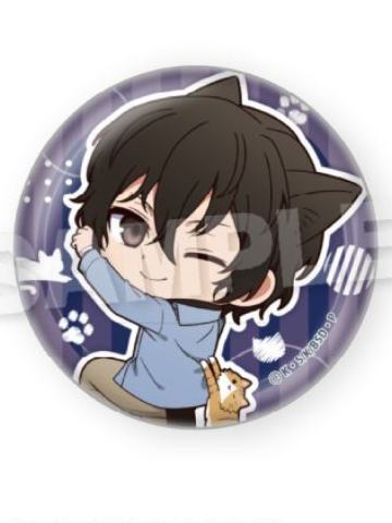 太宰治-粘人猫猫系列圆形徽章