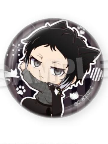 芥川龙之介-粘人猫猫系列圆形徽章