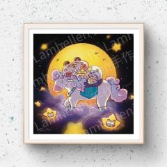 《星夜》微喷数码版画