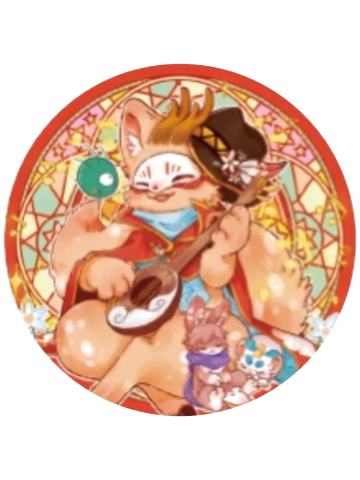 四不像-神奇魔法马口铁徽章