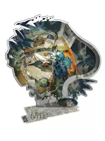 冷周六(电子丛林发展史)-湖中镜影系列立牌