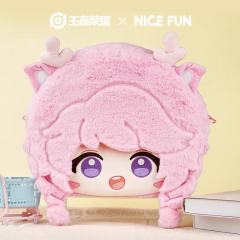 瑶-NICE FUN毛绒大脸背包单双肩斜跨痛包玩偶