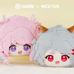 NICE FUN毛绒大脸背包单双肩斜跨痛包玩偶