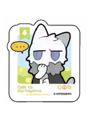 银灰猫山山-春日颂系列亚克力夹子