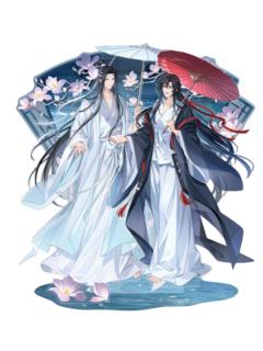 蓝忘机&魏无羡(立牌)-烟雨渡系列周边
