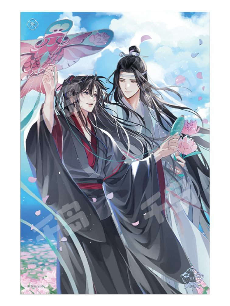 魔道祖師　四周年記念展 メモリアルアート　２種　魏無羨　藍忘機　横型　縦型 魔道祖師 四周年記念展 メモリアルアート 2種 魏無羨 藍忘機