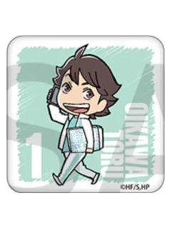 及川彻-制作现场系列 Q版方形马口铁徽章